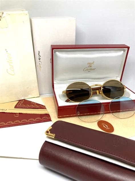 cartier 135b|Cartier Cartier 135b vintage gold sunglasses .